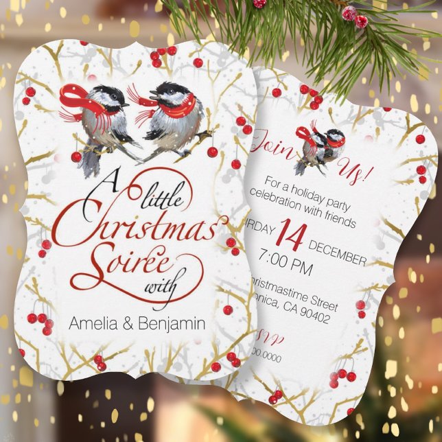 Invitación Fiesta de feriado de Navidades de parejas personal (Subido por el creador)