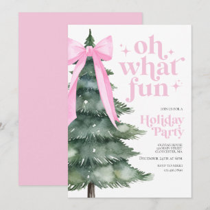 Invitación Fiesta de feriado de navidades Oh Qué Divertido Ro
