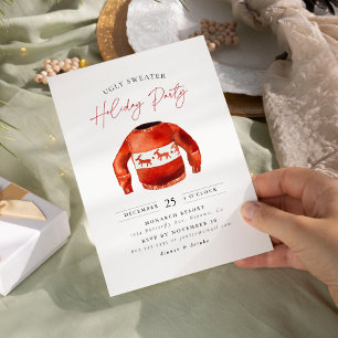 Invitación Fiesta de feriado de Navidades suaves
