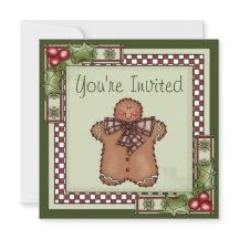 Fiesta de feriado del hombre de pan de jengibre