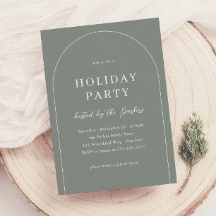 Invitación Fiesta de feriado para Navidades del Arco Moderno 