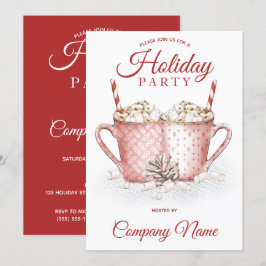 Invitación Fiesta de feriados corporativos de Hot Cocoa