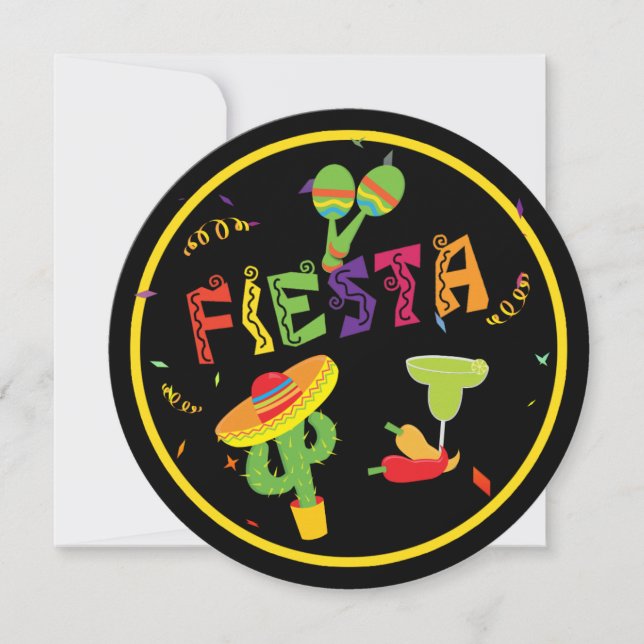 Invitación Fiesta de Fiesta de FIESTA Cinco De Mayo (Anverso)