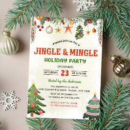 Invitación Fiesta De Fiestas De Jingle Y Mingle Navidad