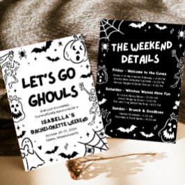 Invitación Fiesta de fin de semana de Bachelorette de Hallowe