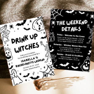 Invitación Fiesta de fin de semana de Bachelorette de Hallowe