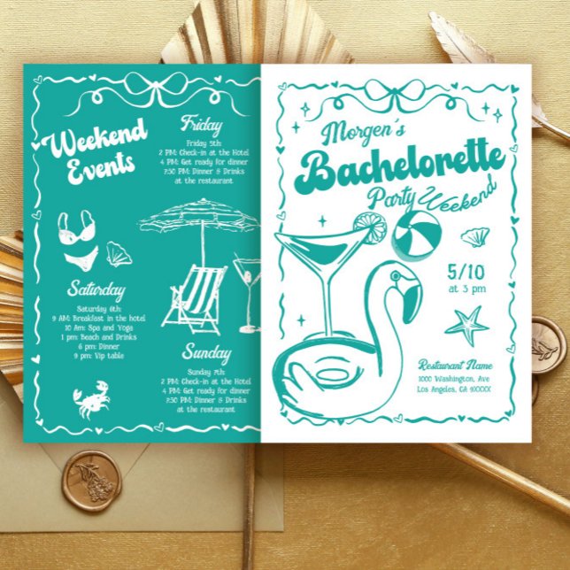 Invitación Fiesta de fin de semana de bachillerato blanco y t (Subido por el creador)