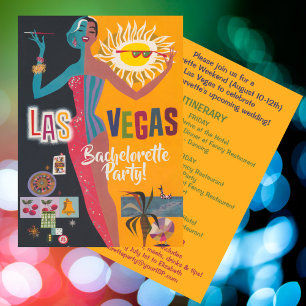 Invitación Fiesta de fin de semana de despedida de soltera Vi