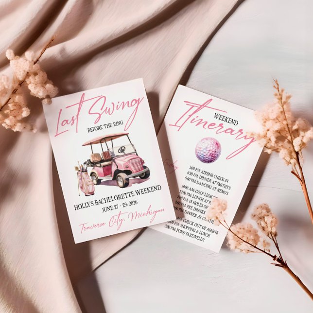 Invitación Fiesta de fin de semana de la última gira de golf  (Subido por el creador)