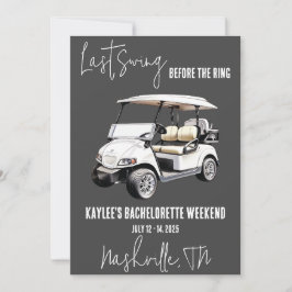 Invitación Fiesta de fin de semana de la última gira de golf 