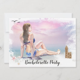 Invitación **Fiesta de Fin de Semana en la Playa para Soltera