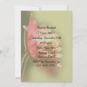 Invitación Fiesta de flores rojas