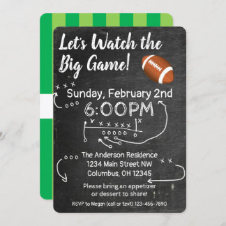 Invitación Fiesta de Football Watch - Gran Juego