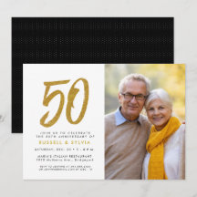 Fiesta de foto del 50 aniversario de oro