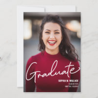 Fiesta de fotografía de grado de escritura moderna