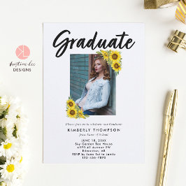 Invitación Fiesta de fotografía de graduación celebra guión d