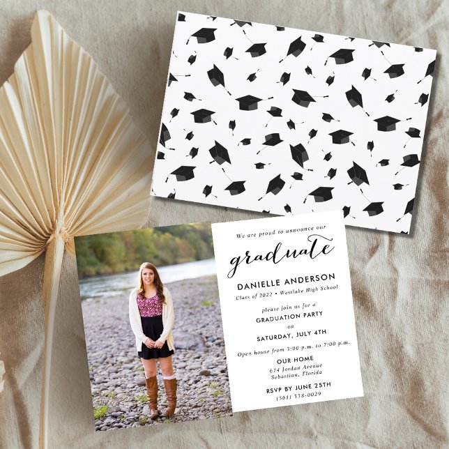 Invitación Fiesta de fotografía de graduación de secundaria (Subido por el creador)