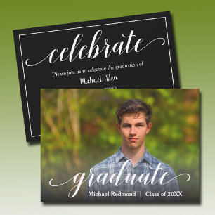 Invitación Fiesta de fotografía de graduación moderna