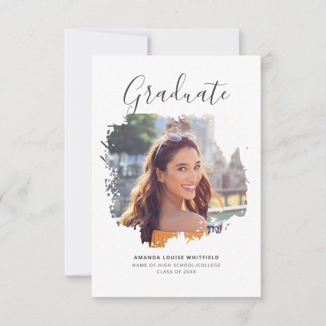 Invitación Fiesta de fotografía de Moda de graduación 2025 (Anverso)