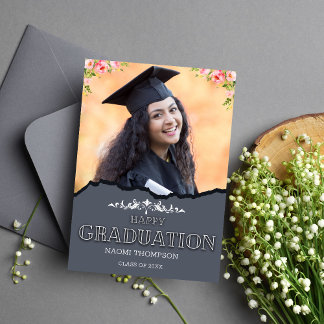 Invitación Fiesta de fotografía personalizado de graduación f