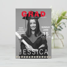 Fiesta de fotos de portada de la revista de gradua