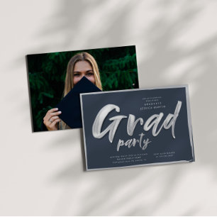 Invitación Fiesta de fotos personalizado de graduación de gui