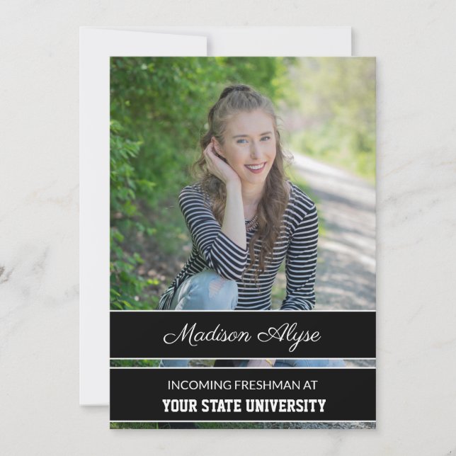 Invitación Fiesta de fragmentos de fotos en blanco y negro (Anverso)