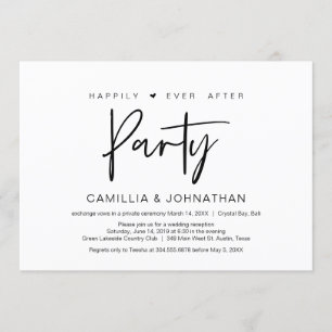 Invitación Fiesta de fuga de amor feliz para siempre, Casual