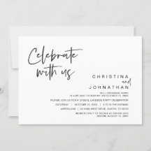 Fiesta de fuga de novios, Celebra con nosotros Inv