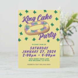 Invitación Fiesta de Fun King Cake