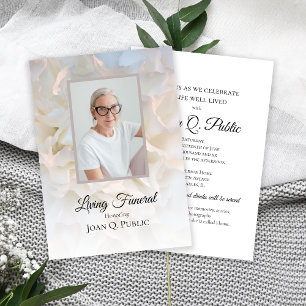 Invitación Fiesta de funerales vivos florales de la Carnación