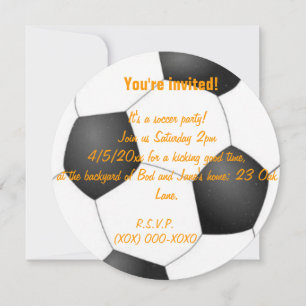 Invitación fiesta de fútbol