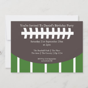 Invitación Fiesta de fútbol americano