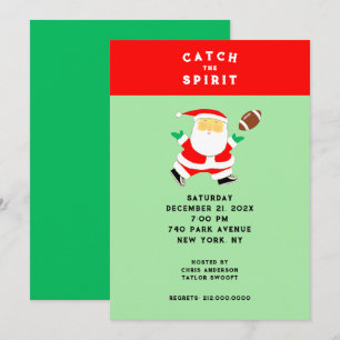 Invitación Fiesta de Fútbol de Navidad