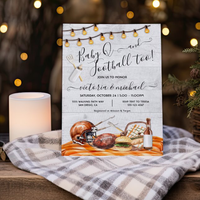 Invitación Fiesta de fútbol en casa o Q Shower (Subido por el creador)