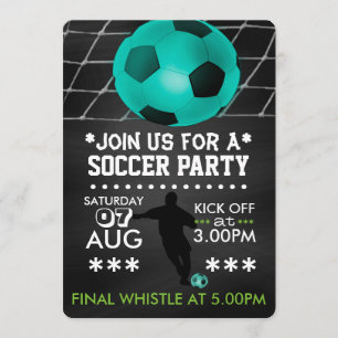 Invitación Fiesta de Fútbol o Balompié en Pizarra