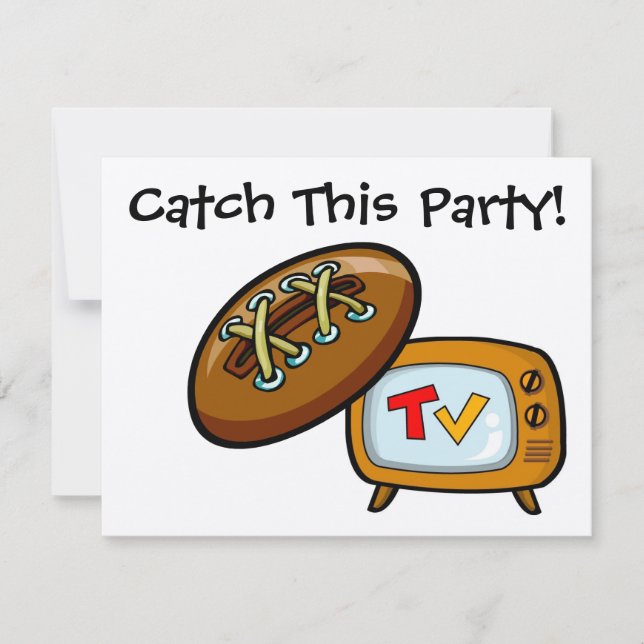 Invitación Fiesta de fútbol por SRF (Anverso)