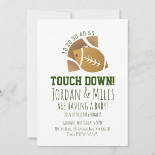 Invitación Fiesta de Fútbol Sport TouchDown Previa al Partido