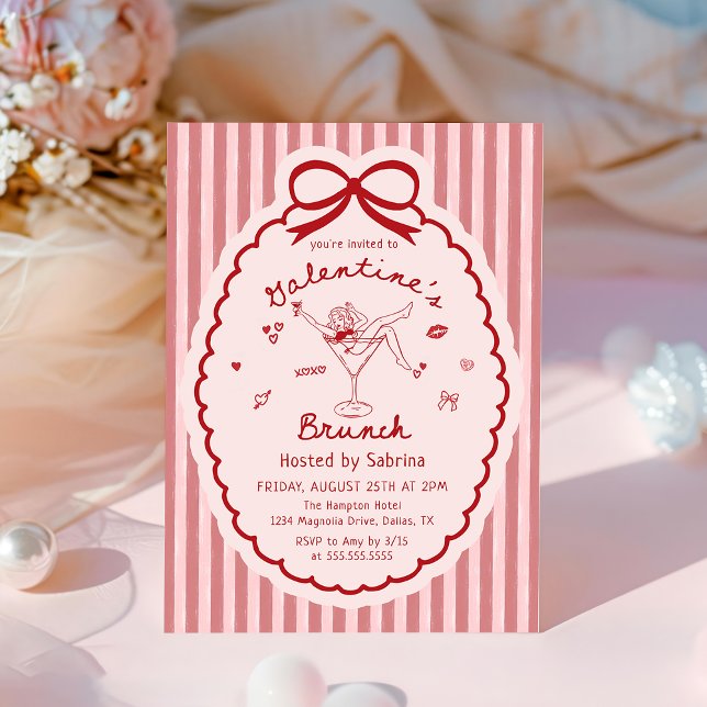 Invitación Fiesta de Galentine's Day caprichosa a mano alzada (Subido por el creador)