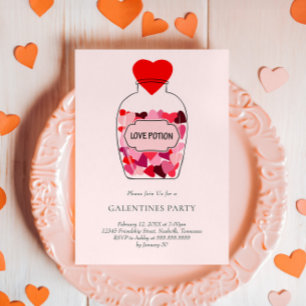 Invitación Fiesta de Galentines del Día de San Valentín con P