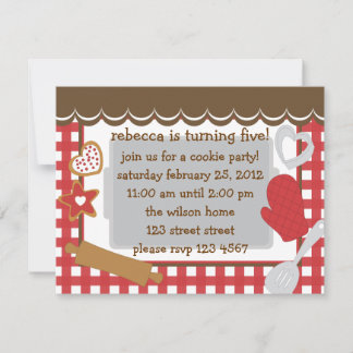 Invitación ¡Fiesta de galletas!