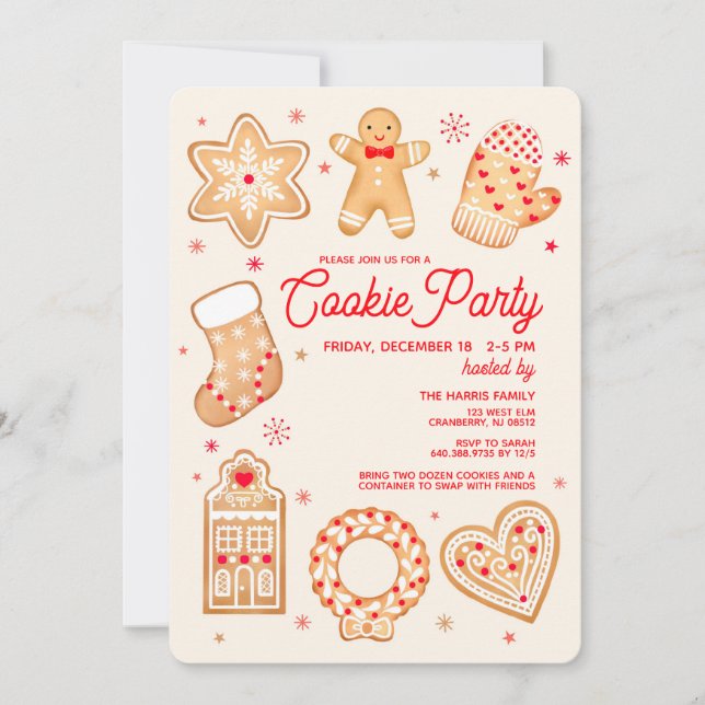 Invitación Fiesta de Galletas (Anverso)