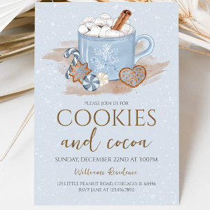 Invitación Fiesta de Galletas y Cacao Navideña