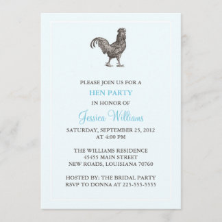 Invitación Fiesta de gallina
