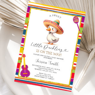 Invitación Fiesta de gansos mexicana para baby shower