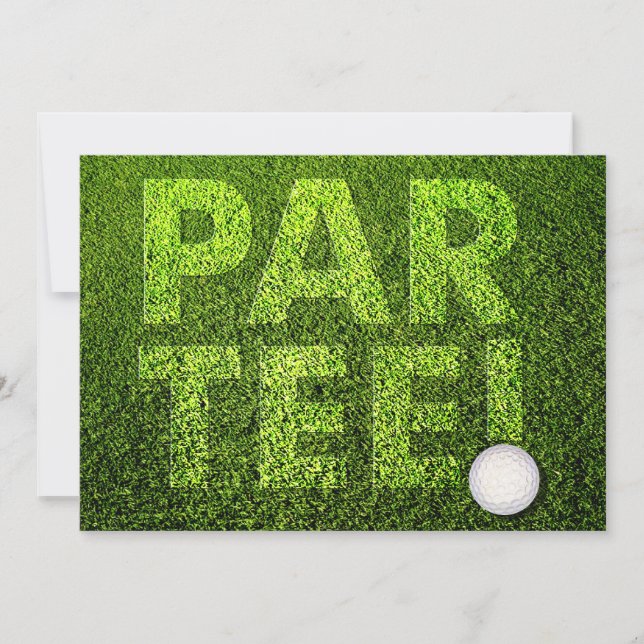 Invitación Fiesta de golf (Anverso)