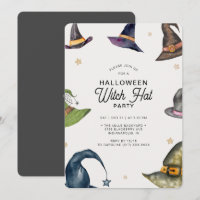 Fiesta de Gorra de Brujas Gris de Halloween modern