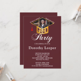 Invitación Fiesta de Grado de Oro y Graduación de Foto