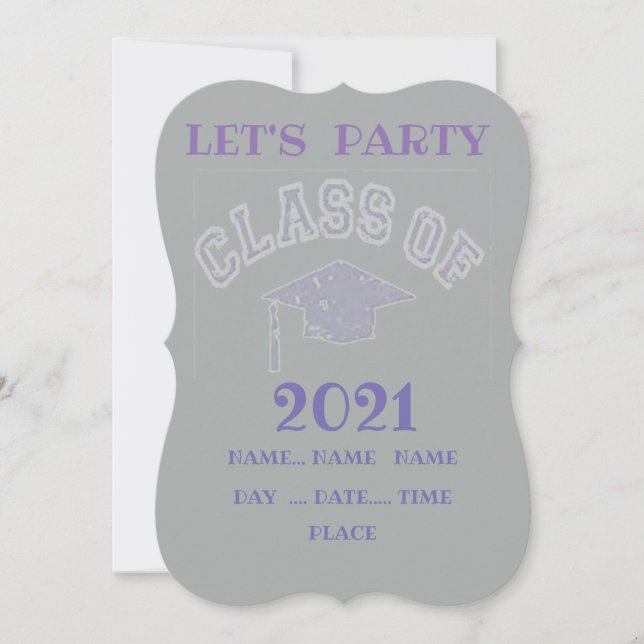 INVITACIÓN FIESTA DE GRADUACIÓN (Anverso)