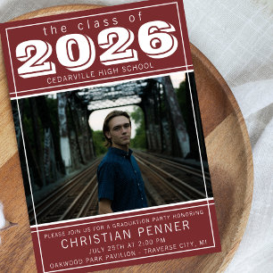 Invitación Fiesta de Graduación 2026 Casa Abierta Foto Granat